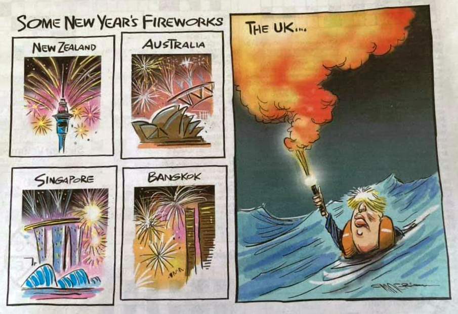 New Year fireworks from the New Zealand Herald